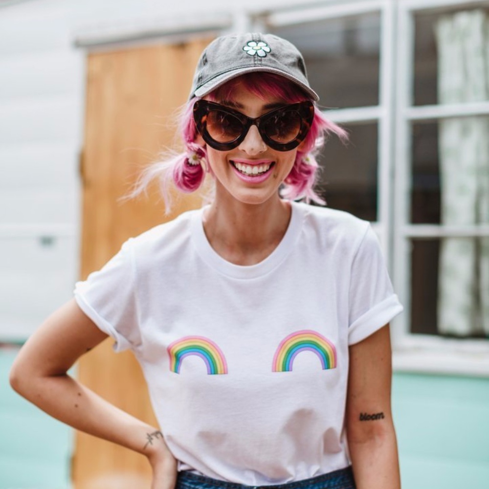 Daisy Natives Ta Ta Tee in Rainbow